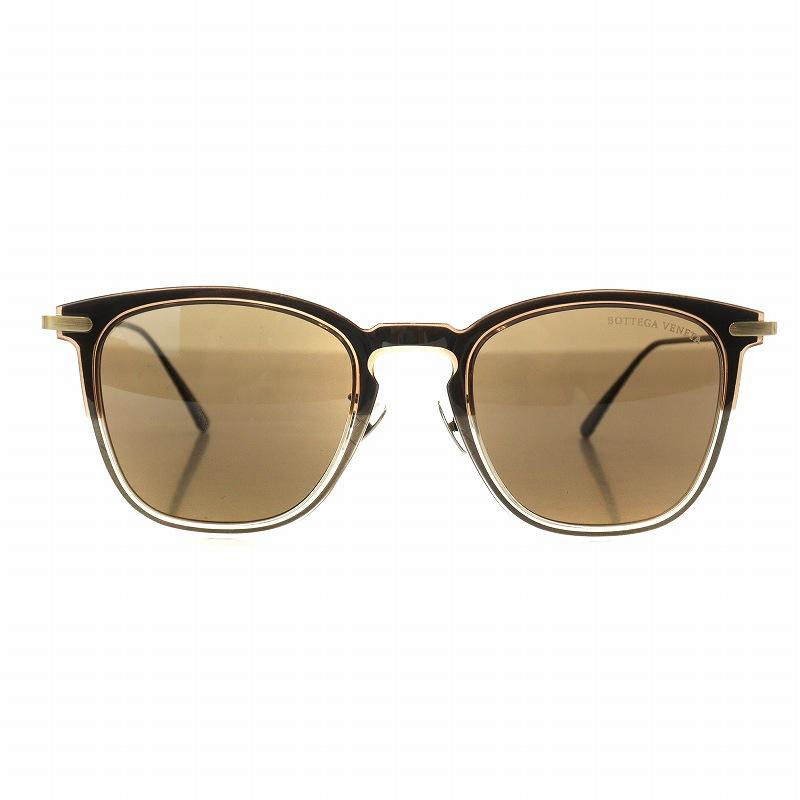 BOTTEGA VENETA ボッテガヴェネタ サングラス ウェリントン 50□22 茶  