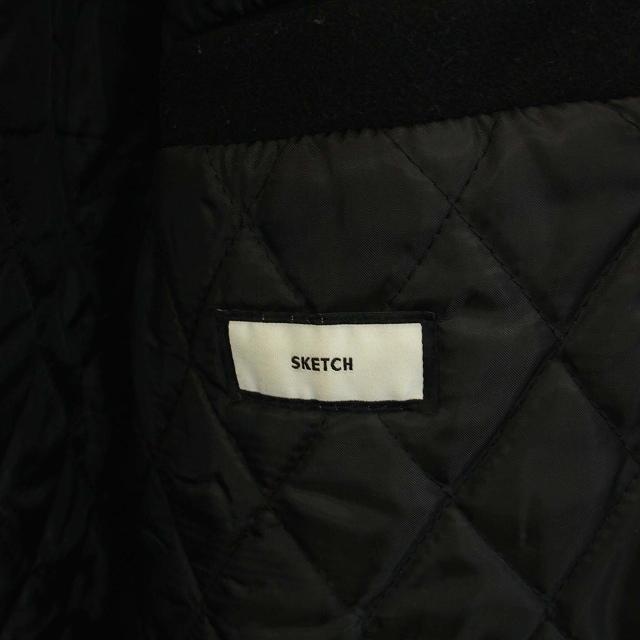 スケッチ SKETCH ステンカラーコート アウター ロング ベルト 黒