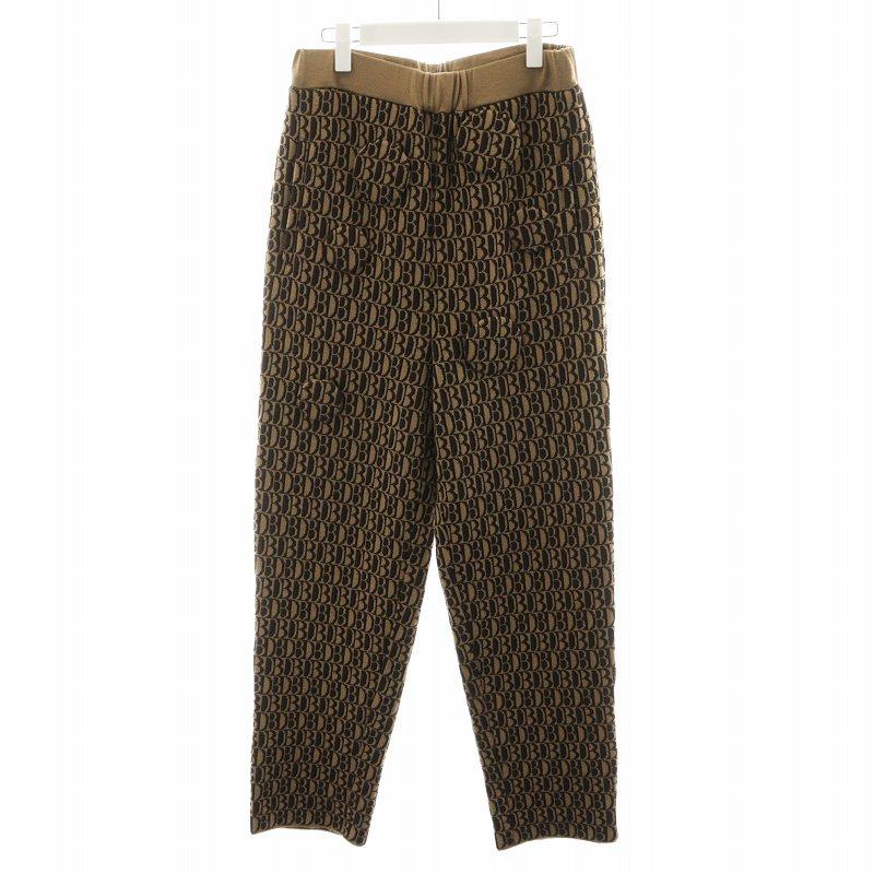 ダブレット doublet 21AW MONOGRAM JQ KNIT PANTS モノグラム 
