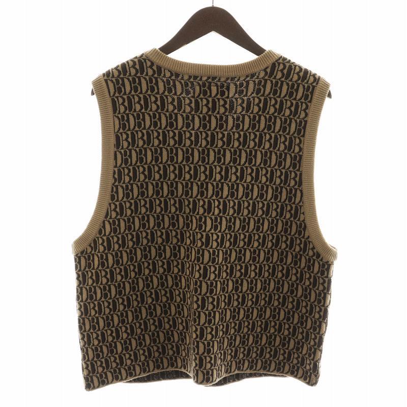 ダブレット doublet 21AW MONOGRAM JQ KNIT VEST モノグラムジャガード 