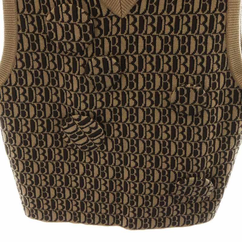 ダブレット doublet 21AW MONOGRAM JQ KNIT VEST モノグラムジャガード 