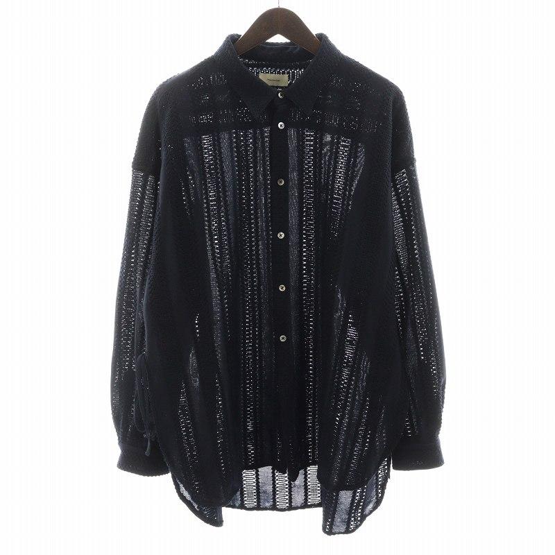 Toironier トワロニエ Stripe Lace Regular Fit Shirt Toironier トワロニエ Stripe Lace Regular Fit Shirt