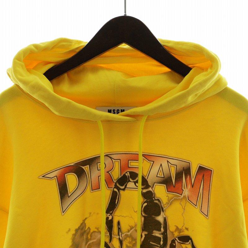 エムエスジーエム MSGM パーカー プルオーバー サソリ DREAM M 黄