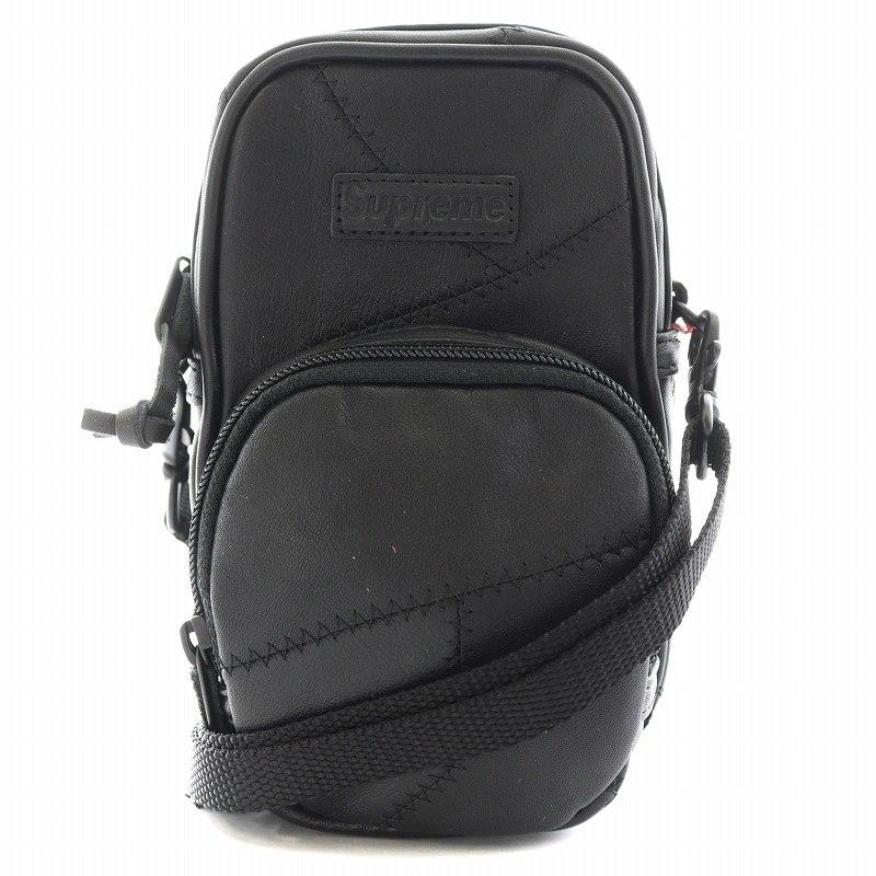 SUPREME 19FW Patchwork レザー ショルダー バッグ