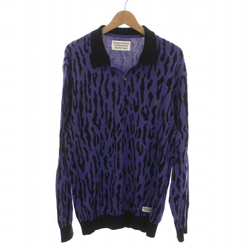 ワコマリア WACKO MARIA 22AW LEOPARD KNIT JACQUARD POLO SHIRT レオパード ニット ジャカード ポロ シャツ セーター 長袖 L 紫 パープル : 208-902409260030 : ブランド古着販売のベクトル - 通販 - Yahoo!ショッピング ワコマリア WACKO MARIA 22AW LEOPARD KNIT JACQUARD POLO SHIRT レオパード ニット ジャカード ポロ シャツ セーター 長袖 L 紫 パープル : 208-902409260030 : ブランド古着販売のベクトル - 通販 - Yahoo!ショッピング