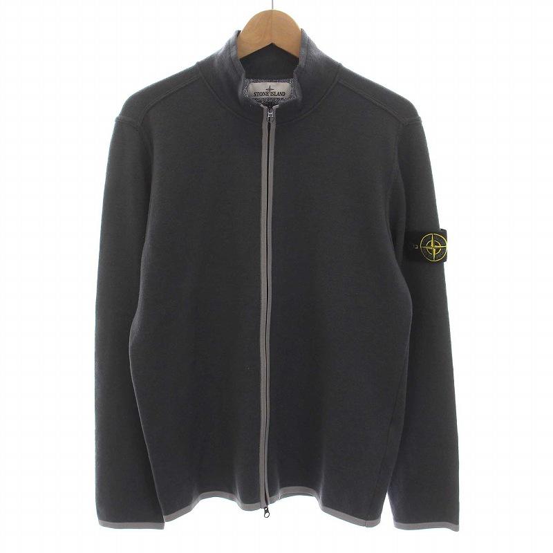 00s STONE ISLAND ニット ジップアップ ダークグレー