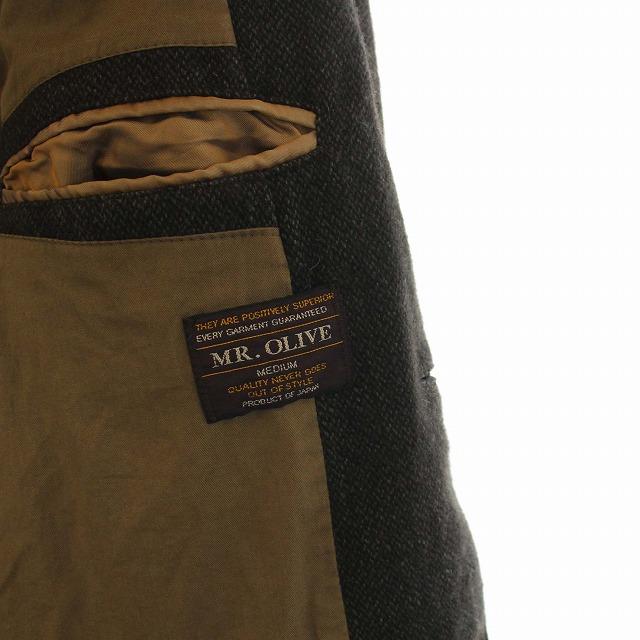 ミスターオリーブ MR.OLIVE テーラードジャケット シングル ウール M  