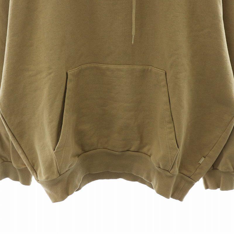 KEBOZ ケボズ パーカー プルオーバー ワッペン L ベージュ /AN15