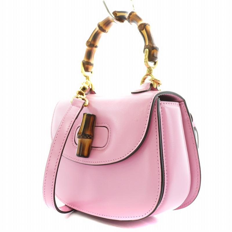 GUCCI グッチ バンブー 1947 ミニ トップハンドルバッグ ショルダー  