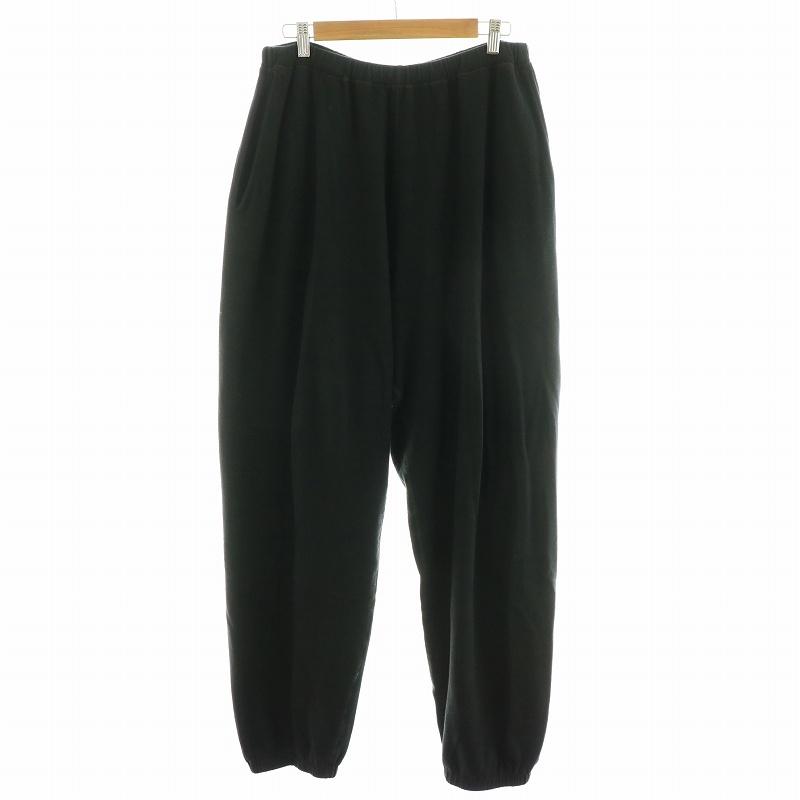 コモリ COMOLI 24SS 製品染 裏毛 ジョガーパンツ コットン 3 L 黒 