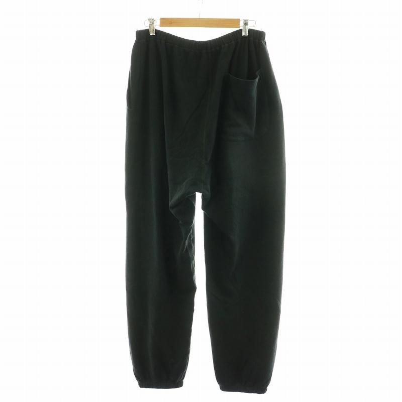 コモリ COMOLI 24SS 製品染 裏毛 ジョガーパンツ コットン 3 L 黒 