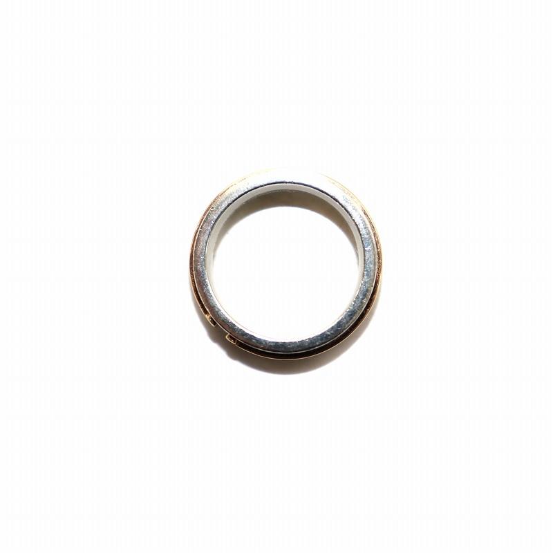 ティファニー TIFFANY & CO. Tトゥ ナロー 指輪 リング AG925 AU750 8 