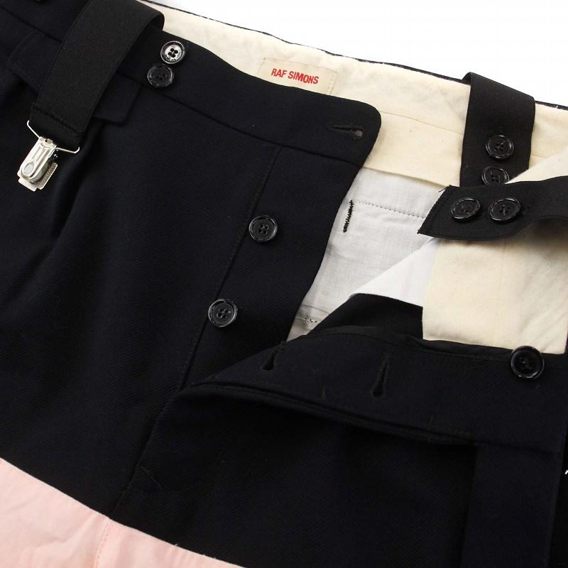 RAF SIMONS (ラフシモンズ) 20SS サスペンダーショートパンツ 黒