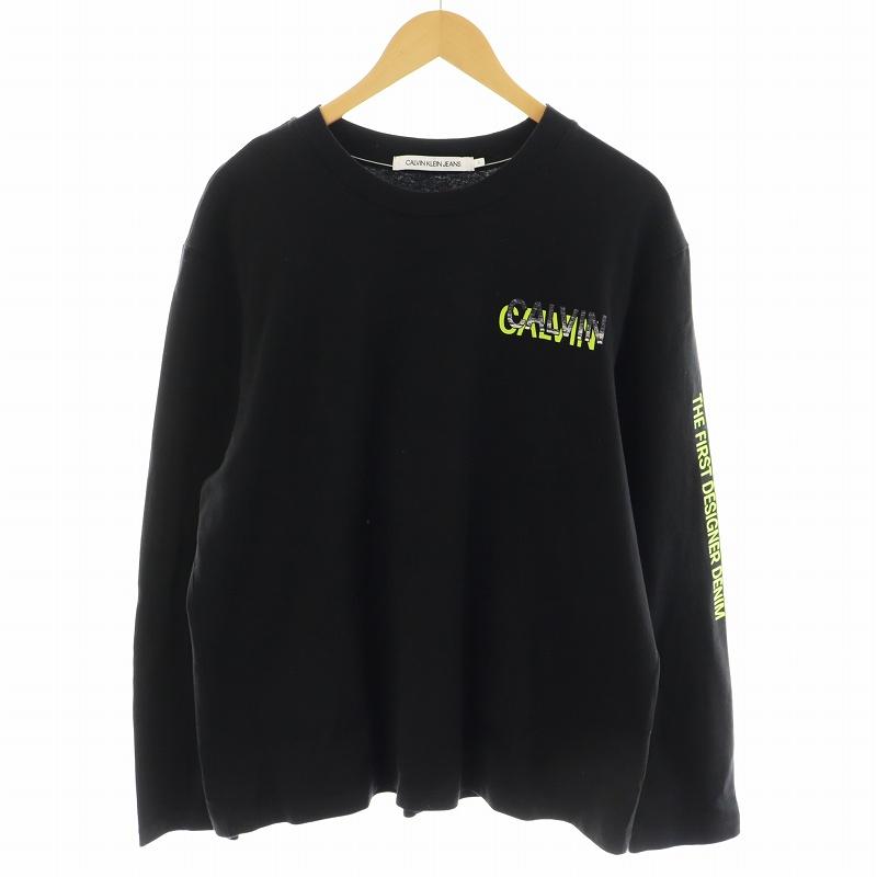 美品　Ckカンバンクライン　 ブラック 長袖トップス Calvin Klein（カルバン・クライン） SALE 大きいサイズ メンズ CK