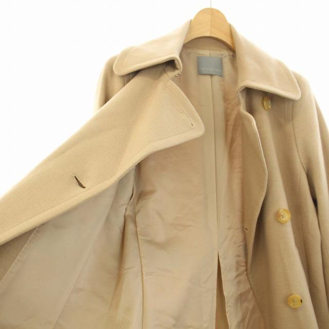 セオリーリュクス☆サキソニーノーカラージャケット38ブラウン美品