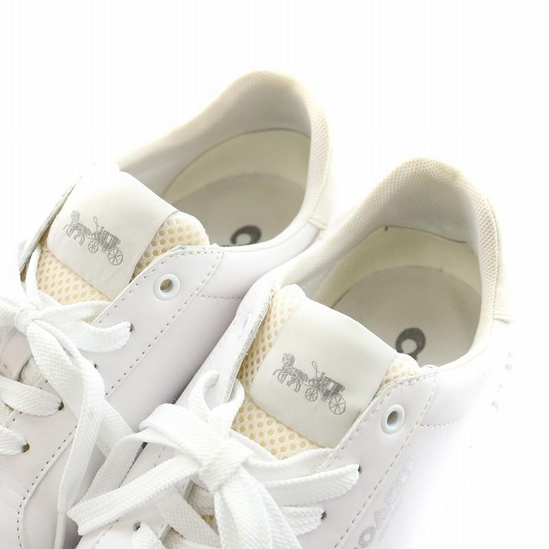 COACH コーチ シグネチャー スニーカー シューズ US7D 24.0cm 白 COACH コーチ シグネチャー スニーカー シューズ US7D 24.0cm 白