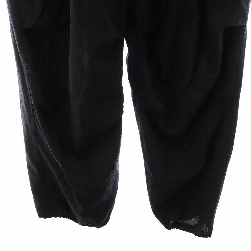 コモリ COMOLI 24SS ウールニータックパンツ イージーパンツ 黒 コモリ COMOLI 24SS ウールニータックパンツ イージーパンツ 黒