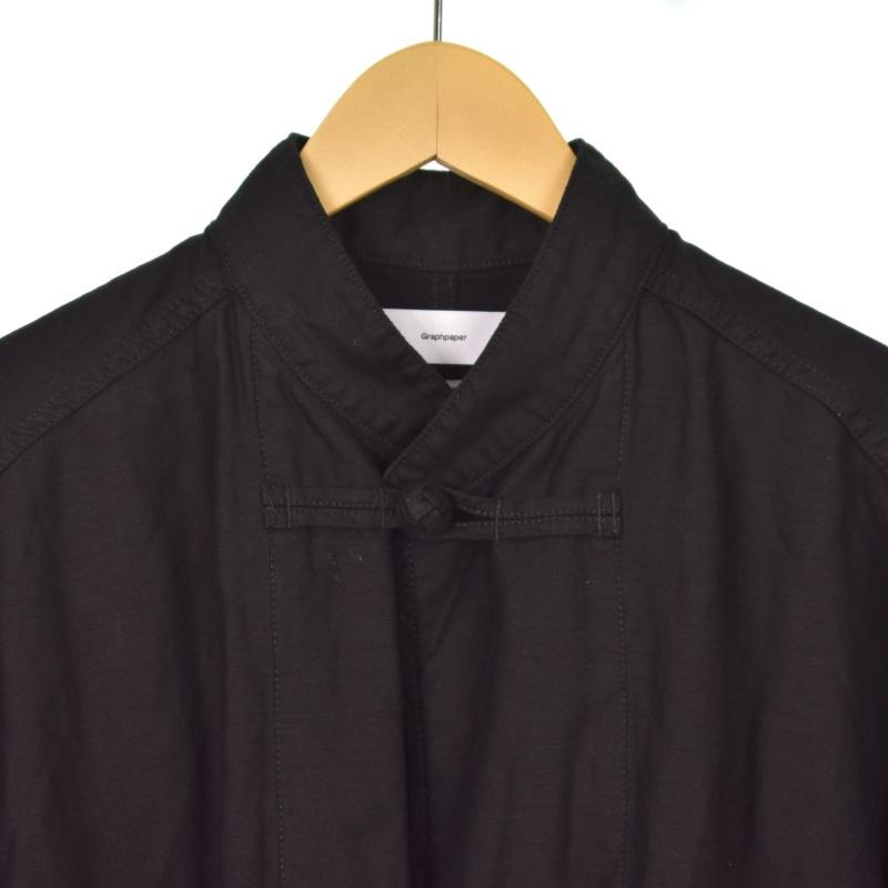 Graphpaper 24SS Cotton Linen Moleskin Overdyed Kung-Fu Jacket 