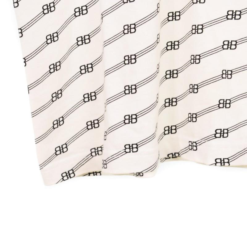 BALENCIAGA（バレンシアガ） BALENCIAGA BB総柄 ロゴプリント Tシャツ