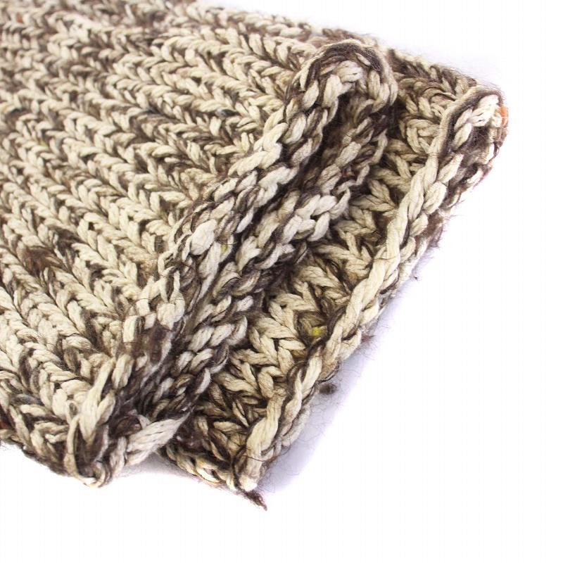 サンシー SUNSEA 第八のSWEATER ニット セーター 長袖 ハート 3 L 茶 