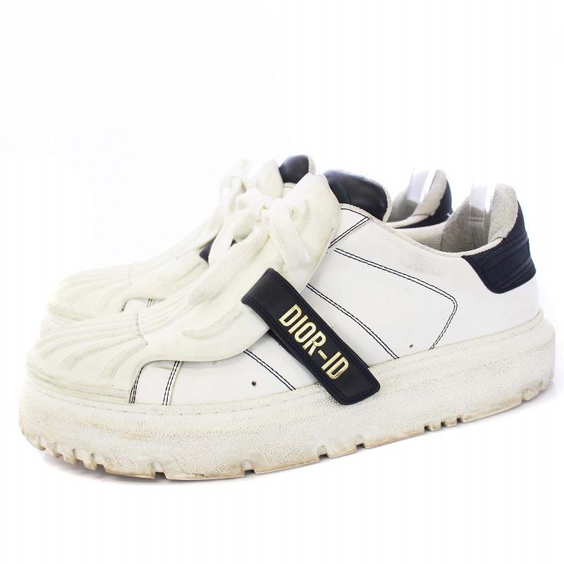 しげ　DIOR ホワイトスニーカー　レザー しげ様専用 DIOR ホワイトスニーカー レザー