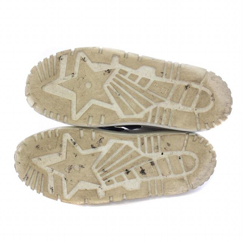 ディオール LDスニーカー ベルクロ レディース 23.5cm相当 ディオール Dior レザー ラバー ベルクロ レースアップ スニーカー 40