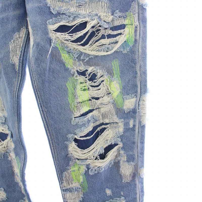 エンドレスデニム ENDLESS DENIM Embroidered and Distressed Denim