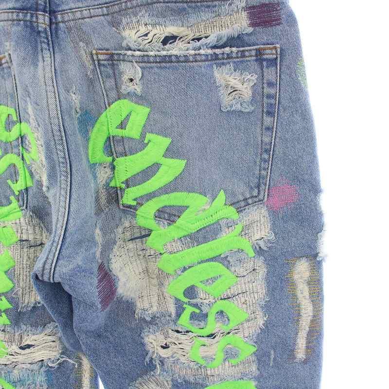 エンドレスデニム ENDLESS DENIM Embroidered and Distressed Denim