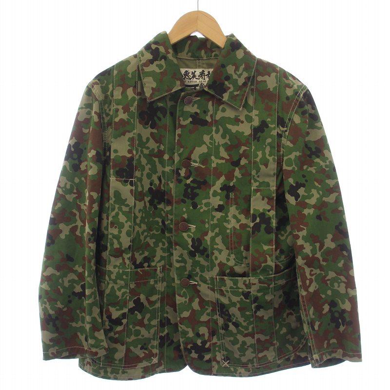 evisu カモフラ ジャケット EVISU（エヴィス） 新恵美寿神頭 ミリタリー ジャケット 迷彩 カモフラ