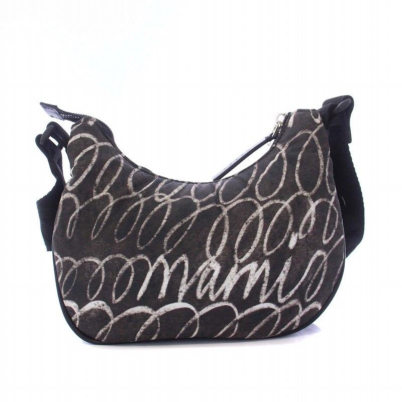 MARNI（マルニ） MARNI 24AW HOBO ショルダーバッグ サテン ラバーロゴ