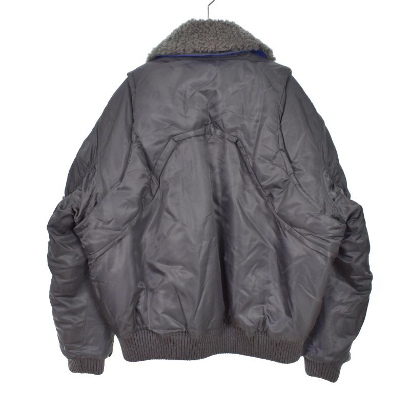 ルイヴィトン ムートンカラー フライトジャケット 襟ボア HIB08WRSL LOUIS VUITTON（ルイ・ヴィトン） ムートンカラー フライトジャケット