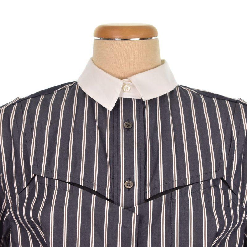 サカイ  25-07846 コットンポプリン長袖シャツ レディース 1 sacai - サカイ 25-07846 コットンポプリン長袖シャツ レディース 1の