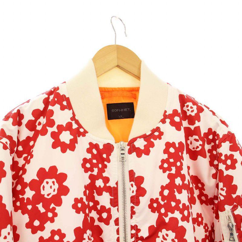 ソフネット SOPHNET. FLOWER PRINT MA-1 フラワープリント ブルゾン