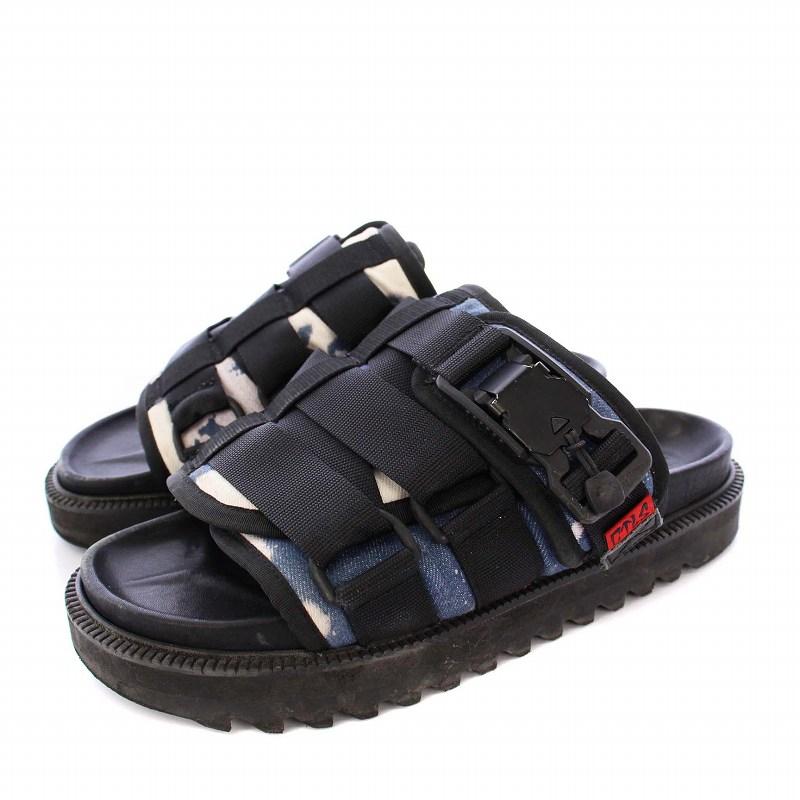 【中古】カタリスト CVTVLIST ELITE SANDALS エリートサンダル フラット デニム 00 ブラック /KH ☆AA★ メンズ カタリスト CVTVLIST ELITE SANDALS エリートサンダル フラット デニム