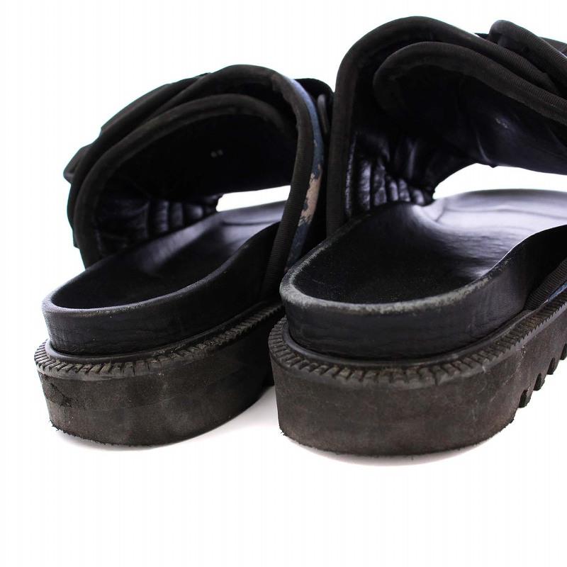 新品　カタリスト　CVTVLIST ラバー　サンダル　44 28cm ブラック カタリスト CVTVLIST ELITE SANDALS エリートサンダル フラット デニム
