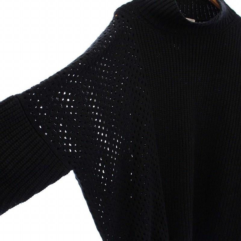 サルバム sulvam Mesh asymmetry knit メッシュアシンメトリーニット