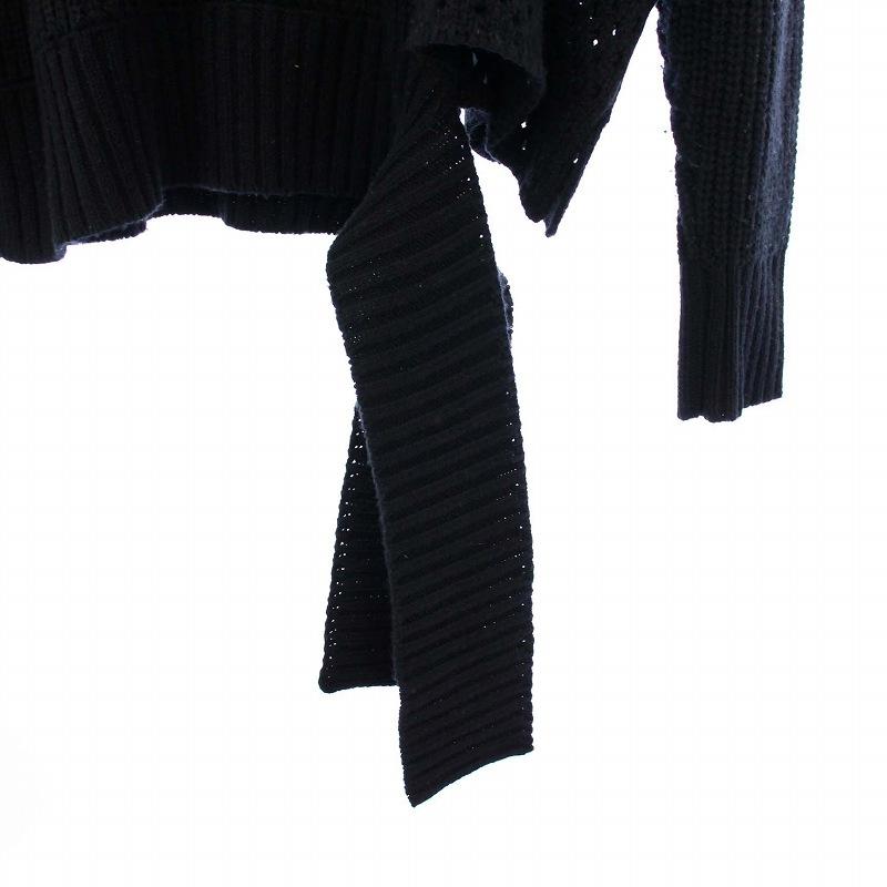 サルバム sulvam Mesh asymmetry knit メッシュアシンメトリーニット