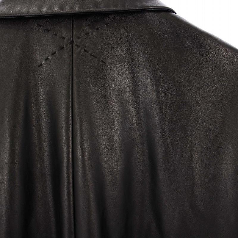 【中古】スーパーサンクス SUPERTHANKS ステンカラーコート アウター ロング フェイクレザー L ブラック ST203LK004 スーパーサンクス SUPERTHANKS ステンカラーコート アウター ロング