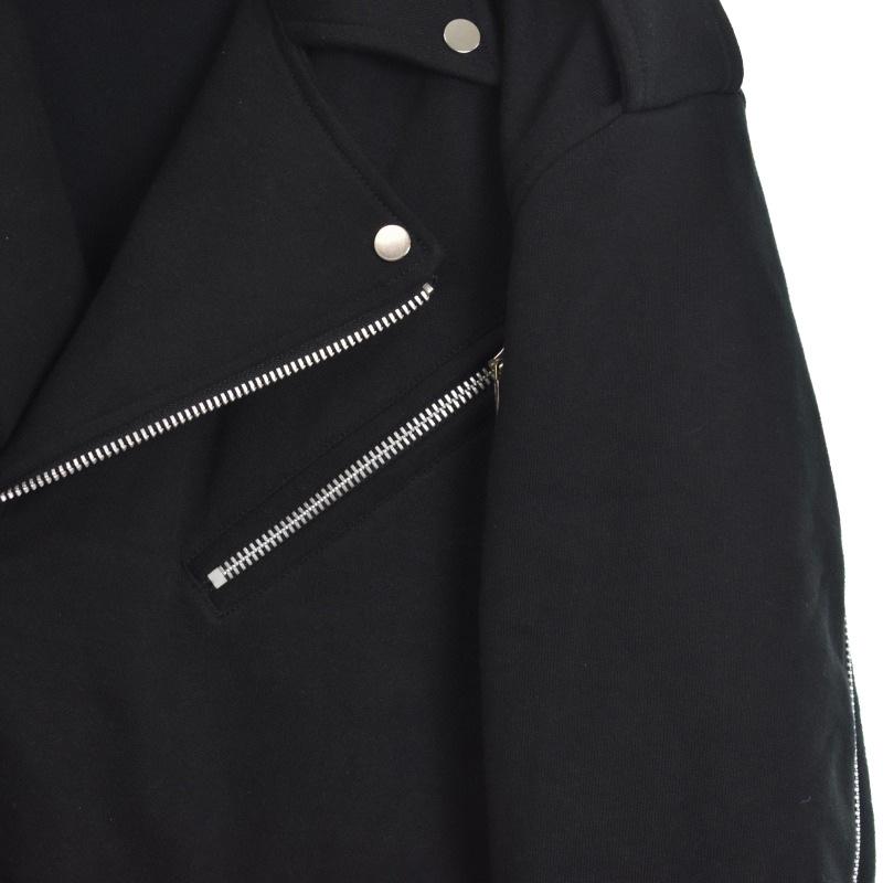 【中古】カタリスト CVTVLIST cut&sew RIDERS Jacket ダブルライダースジャケット 1 コットン 黒 ブラック 2401030101 カタリスト CVTVLIST cut&sew RIDERS Jacket ダブルライダース