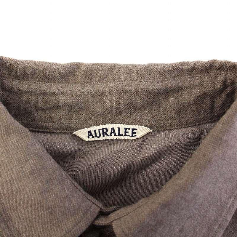 オーラリー AURALEE 22AW SUPER LIGHT WOOL SHIRTS スーパーライト