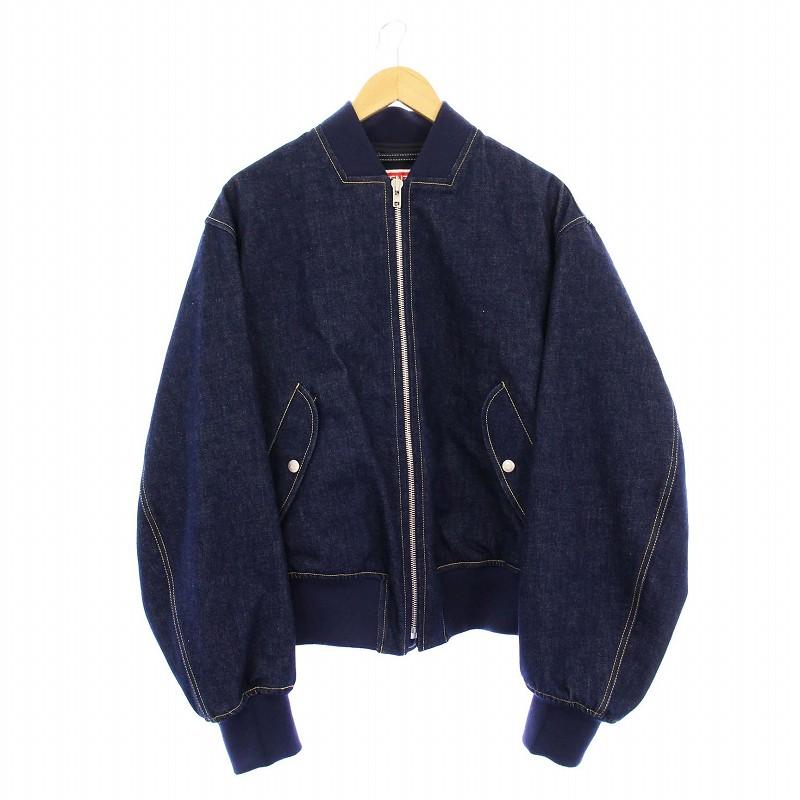 希少　KENZO JEANS ボンバージャケット ブルゾン　ビーズロゴ ケンゾー KENZO RINSE DENIM BOMBER デニムボンバージャケット