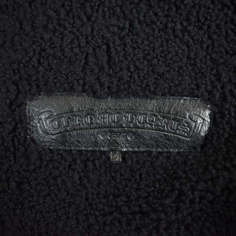 CHROME HEARTS（クロムハーツ） シアリング ボンバー ムートン レザー