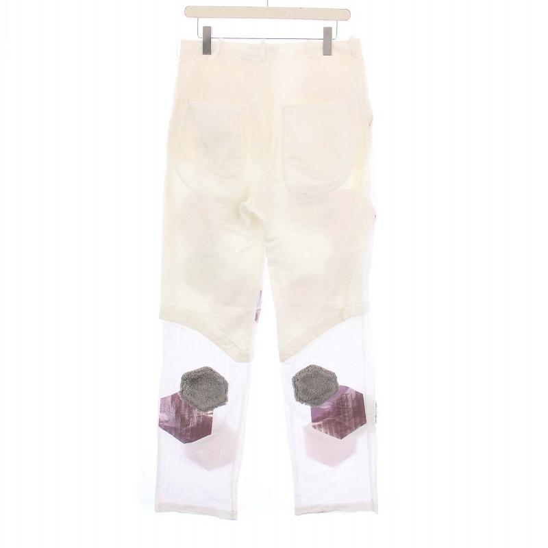 【中古】キココスタディノフ Kiko Kostadinov 23SS ZLATYU スナップボタンオリジナルトラウザー パンツ 44 ホワイト キココスタディノフ Kiko Kostadinov 23SS ZLATYU スナップボタン