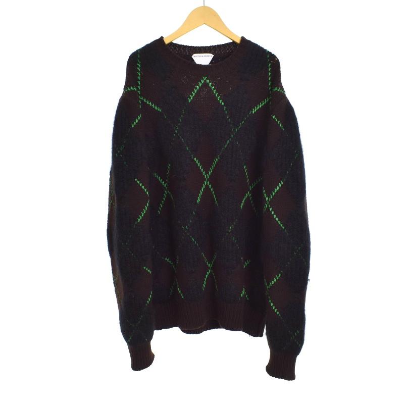 BOTTEGA VENETA ボッテガヴェネタ 21AW アーガイル ニット 長袖 BOTTEGA VENETA ボッテガヴェネタ 21AW アーガイル ニット 長袖