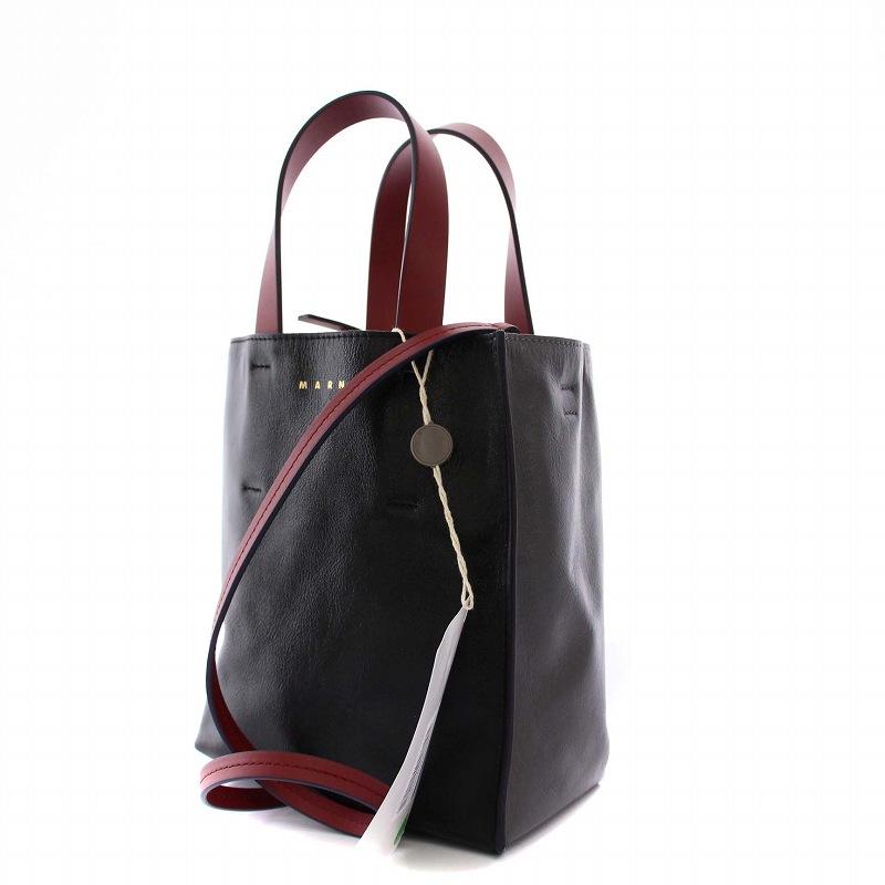 未使用】MARNI MUSEO SOFT MINI 2-wayトートバッグ 黒