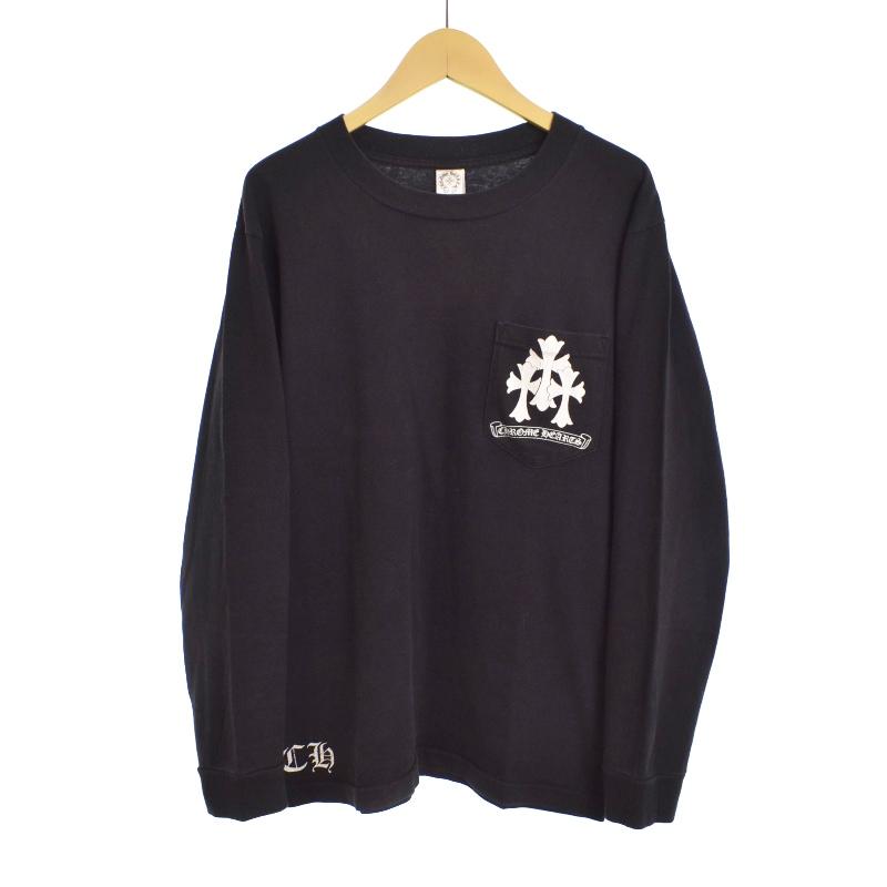 CHROME HEARTS クロムハーツ セメタリ―クロス プリント ロンT CHROME HEARTS クロムハーツ セメタリ―クロス プリント ロンT