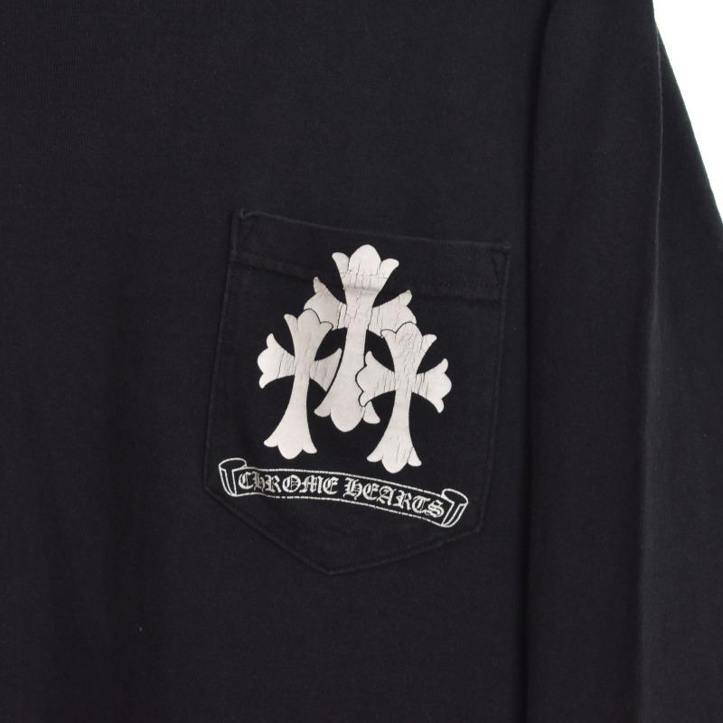 CHROME HEARTS クロムハーツ セメタリ―クロス プリント ロンT CHROME HEARTS クロムハーツ セメタリ―クロス プリント ロンT