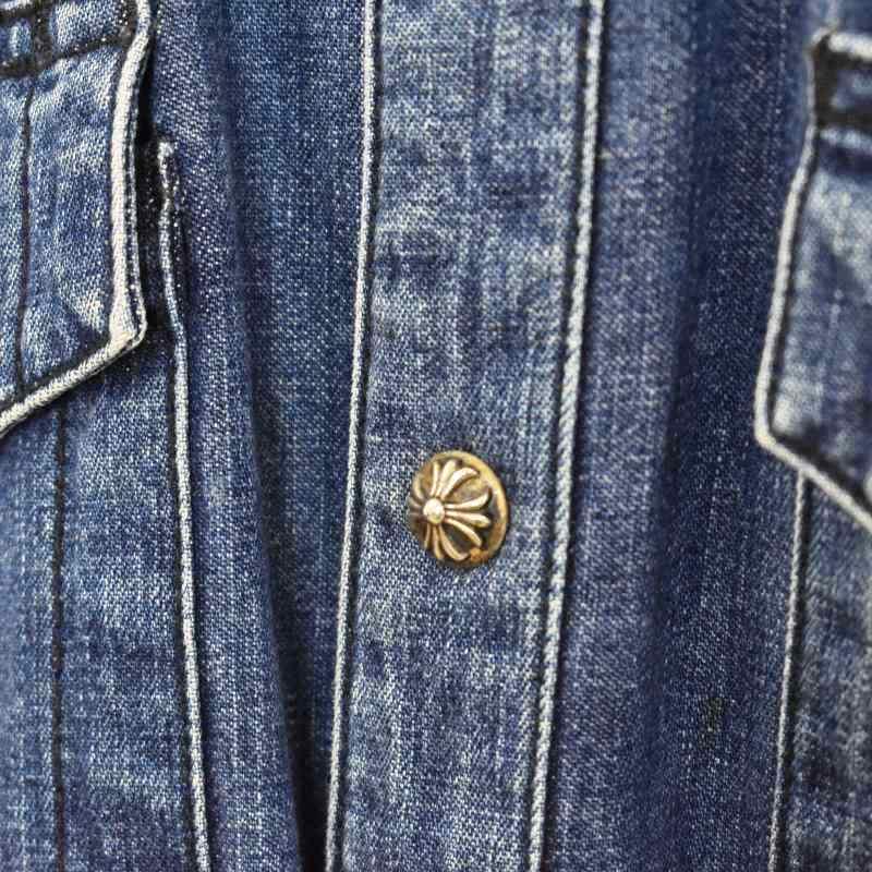 CHROME HEARTS（クロムハーツ） デニム ウエスタンシャツ クロスボール