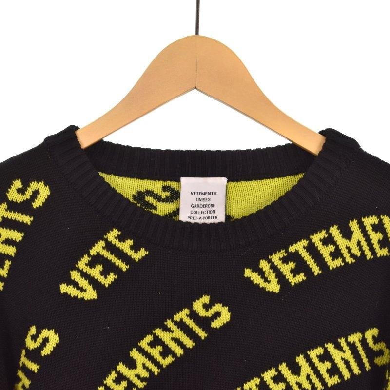 ヴェトモン VETEMENT 21AW Monogram Knit モノグラム ニット セーター