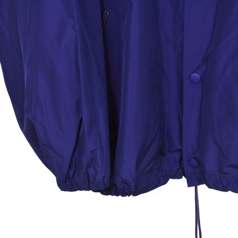 【中古】バレンシアガ BALENCIAGA 18年製 バックロゴ ナイロンジャケット ウインドブレーカー ブルゾン 46 青 533911 BALENCIAGA（バレンシアガ） BALENCIAGA 18年製 バックロゴ ナイロン